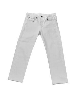 Rag & Bone Slim Fit White Denim  stretch Jeans Size 31 Mens Made In USA Cotton